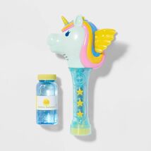 Sun Squad™ Unicorn Bubble Wand Toy for Kids 3+ Colorful Bubble Toy - $2.59