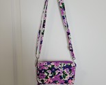 Vera Bradley Triple Compartment Crossbody Bag Wallet Lilac Pink Purple Blue - $28.70