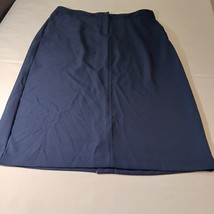 Jessica London Women's Blue Front Zipper & Back Slit Skirt Pockets Size 22W image 7