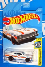 Hot Wheels 2019 HW Speed Graphics Series #67 &#39;68 Chevy Nova White w/ MC5s GULF - £4.35 GBP