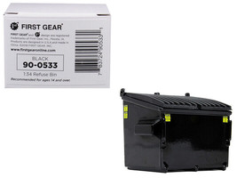 Refuse Trash Bin Black 1/34 Diecast Model by First Gear - £16.70 GBP