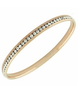 GOLD TONE BANGLE BRACELET WITH CRYSTALS - £7.99 GBP