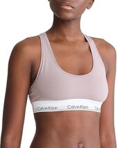 Calvin Klein Womens Modern Cotton Unlined Wireless Bralette Small Sand Trap - €27,80 EUR
