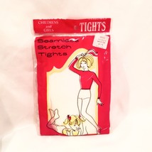 Baby Girl Tights Size 2-4 White Color Seamless Stretch New Original Package - £9.49 GBP