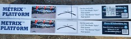 LOT OF 2 Metrix Platform Outdoor X Banner Stands - £35.52 GBP