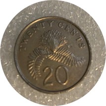 1989  singapore  20 cents  VF - $2.16
