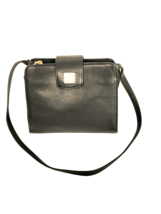 Vtg Liz Claiborne Shoulder Bag Black Leather Classic Single Strap Multi ... - $21.78