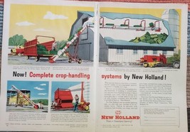 New Holland Equipment 1959 Magazine Advertisement 2 Page - $23.38