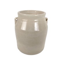 Antique Stoneware Pottery 6&quot; Crock Jug, Beige #4, Confit Pot, from Maine... - £41.86 GBP