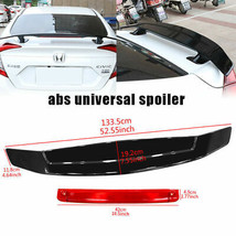 UNIVERSAL 52&quot; DRAGON-1 GLOSSY BLACK ABS GT STYLE REAR TRUNK SPOILER WING... - £56.63 GBP