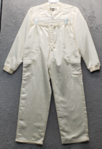 Vtg Caribbean Joe 2 Piece Set Womens XL/L Multi Satin Pockets Long Sleev... - $37.04