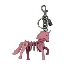 Coach Unicorn Puzzle Bag Charm Keyring, Pink - £75.00 GBP