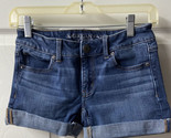 American Eagle Outfitters Cuffed Shorts Womens Size 0 Super Stretch Denim  - $12.75