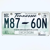2016 United States Tennessee Dickson County Passenger License Plate M87 60N - £13.26 GBP