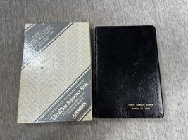Holy Bible NRSV Ultra Thin Reference Holman 1990 Genuine Leather Black w... - $69.38 CAD