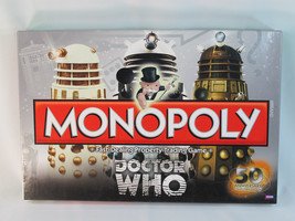 Monopoly Doctor Who 2012 50th Anniversary Edition Board Game 100% Complete - £18.61 GBP