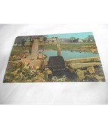 Vintage 1960s Postcard Pennsylvania Dutch country water wheel pump Amish... - $95.90 MXN