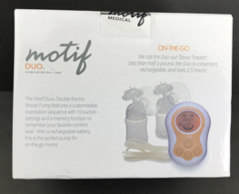 Motif Duo Double Electric Breast Pump w/ Bag + Bottles &amp; Sterilizer Bags SEALED - £46.37 GBP