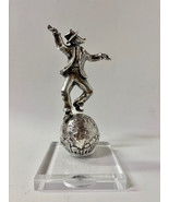RAPHAEL ABECASSIS DANCING CHASID 925 STERLING SILVER PLATED SCULPTURE SI... - €304,28 EUR