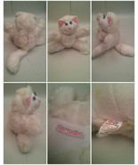 001B Vintage Fisher Price Purr-Tender Stuffed Cat Toy White 1987 8401 - £15.73 GBP