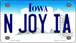N Joy IA Iowa Novelty Mini Metal License Plate Tag - $276.39 MXN