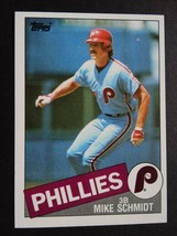 1985 Topps #500 Mike Schmidt Philadelphia Phillies Baseball Card - $1.25