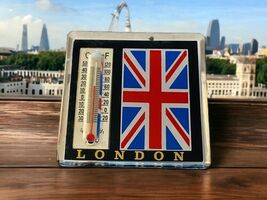 London England Flag Fridge Magnet With Thermometer Travel Tourist Souvenir - $12.87