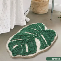 plush Green leaves rug, soft Rabbit shape living room rug,Wall Carpet - £47.93 GBP