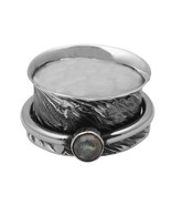 Handmade Genuine Labradorite Spinner Ring, Meditation Ring, Anxiety Ring... - $29.00