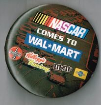 Nascar Wal Mart Pin back Button Pinback - $14.80