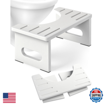 Foldable Toilet Stool, 7.5 Inches Bamboo Toilet Stool Squat for Adults, ... - $49.72