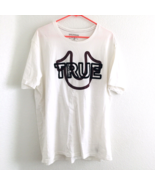 NWT True Religion Jeans T-Shirt XXL Logo Tee Crew Horseshoe Buddha Graphic - €24,71 EUR