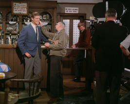 Roger Moore in The Saint on set in pub bar tv film crew 16x20 Poster - £15.71 GBP