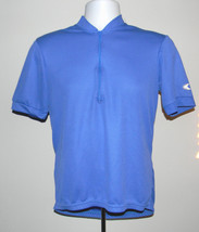 Mens Canari Cycling Jersey Medium Blue Polyester 3 Back Pockets - $23.71