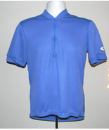 MENS CANARI CYCLING JERSEY MEDIUM BLUE POLYESTER 3 BACK POCKETS - £18.53 GBP