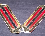 1971 CADILLAC COUPE DEVILLE RED MARKER LIGHT LENS HOUSINGS PAIR 1972 197... - £71.11 GBP