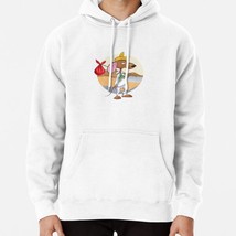  Slow Poke Cartoon Hoodie White Pullover Men&#39;s Hooddie - £26.59 GBP