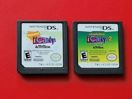 Nintendo DS iCarly 1 2 Original &amp; Join the Click Lot 2 Activision Carts - £9.52 GBP