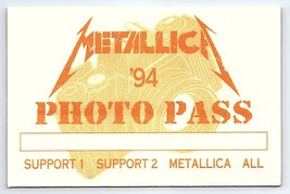 Metallica Concerto Tour 1994 Backstage Pass - $34.64