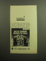 1958 RCA Victor Record Advertisement - Walter Schumann Presents the Voices - £14.87 GBP