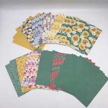 Stampin&#39; Up! 6&quot; x 6&quot;  Flowers For Every Season Designer Paper Retired 40 Pieces - £11.84 GBP