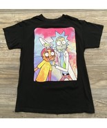 Rick &amp; Morty Graphic T-Shirt Adult Men&#39;s Medium Black Cotton ~Ripple Jun... - £14.04 GBP