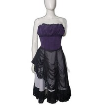 FANPLUSFIENDS Lolita Troubadour Purple and Black Boned Corset Dress Size... - $99.00