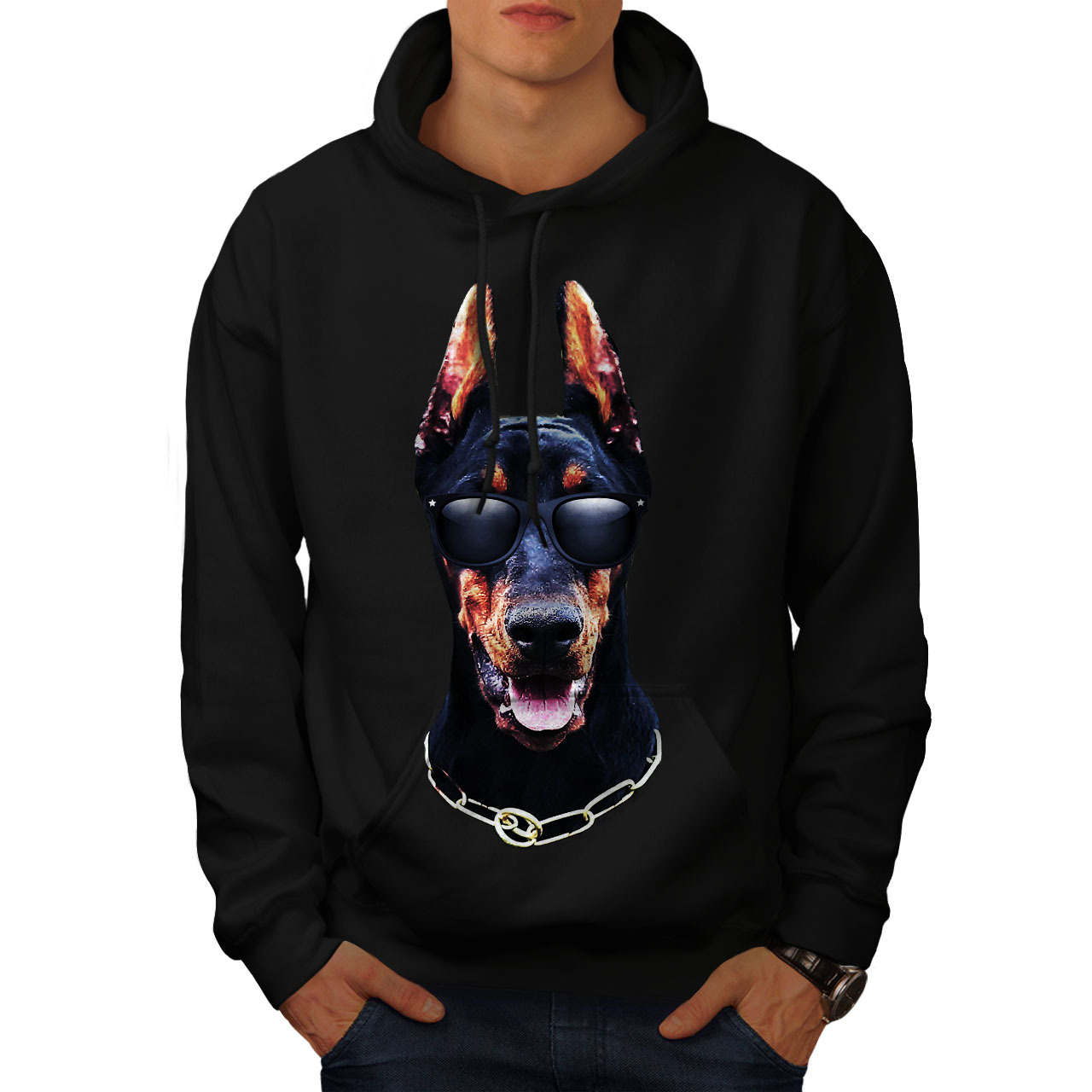 Primary image for Doberman Animal Cool Dog Sweatshirt Hoody Animal Mob Men Hoodie