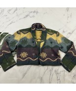 Flashback Womens Vintage 90s Tapestry Jacket Size M Purple Blue Snowflak... - $50.08 CAD