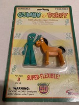 Vintage 2006 Gumby &amp; Pokey 50th Anniversary Edition Pocket Size Figures - £17.63 GBP