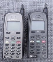 Vintage Motorola Nextel Model Iden I600 Cellphone As Is Lot Of 2 - £37.58 GBP