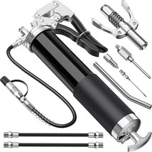 8000 PSI Heavy Duty Grease Gun Kit with Coupler, Hose, Needle &amp; Rigid Pipe - $56.99