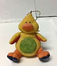 ornament Christmas sparkle yellow ducky 65511C - $223.01 MXN