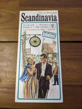 1965 Scandinavia Denmark Sweden Norway The Fjords Travel Brochure - $89.09